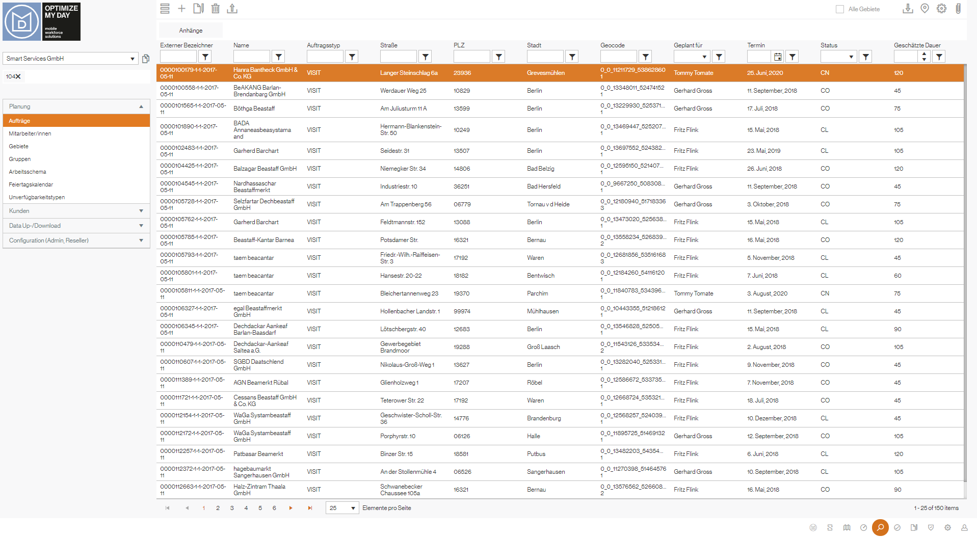 Data view